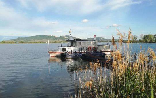 Boat on a quiet lake